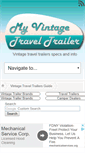 Mobile Screenshot of myvintagetraveltrailer.com
