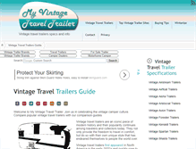 Tablet Screenshot of myvintagetraveltrailer.com